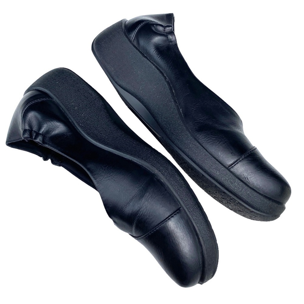 Patrizia by Spring Step black leather flats womens shoes EU 37 US 6.5-7 - Picture 4 of 10